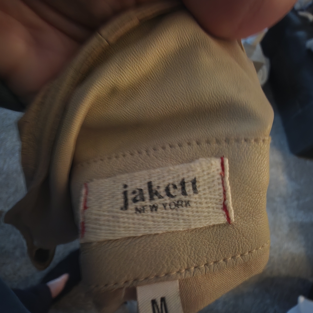 Lightweight Beige Bomber Jacket with Zip & Snap Details - Picture 5 of 5
